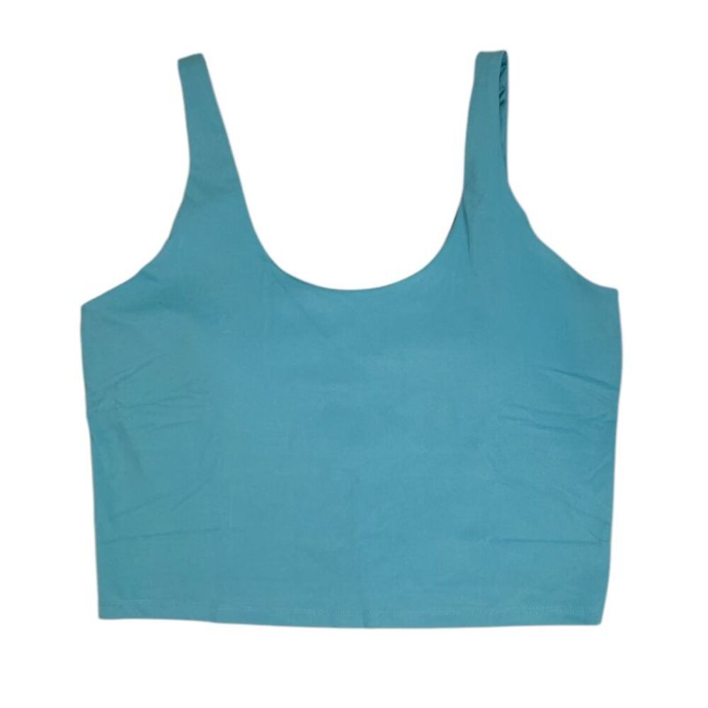 Turquoise - Member's Mark Women's Everyday Active Tank, Cropped, Wide Strap, Sco